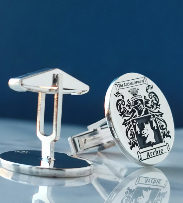 Sterling Silver online Half Engraved Barrel Cufflinks